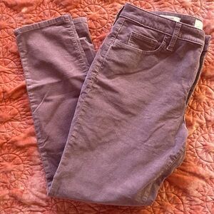 Universal thread high rise skinny purple corduroy size 12/31